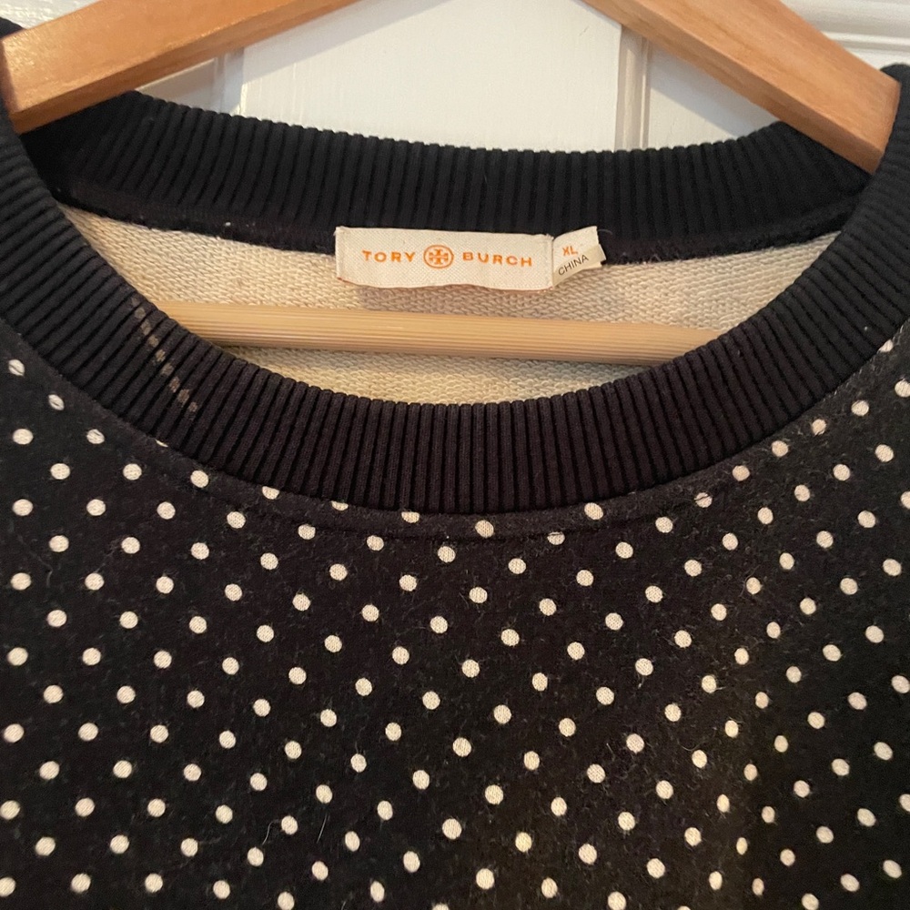 Floral and Polka Dot Sweat Shirt xl tory burch - Picture 3 of 4